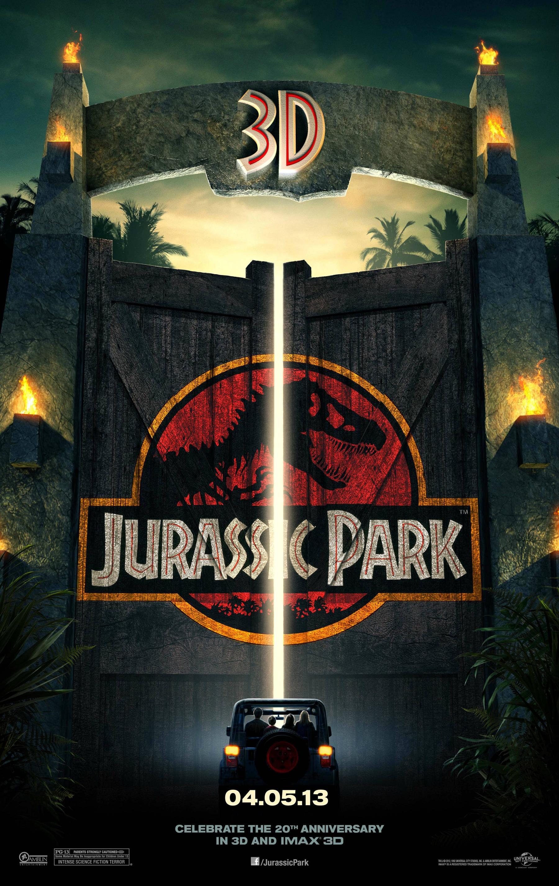 Jurrasic Park 3D Poster