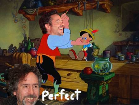 Tim Burton and RDJ - Pinocchio Tim Burton and RDJ - Pinocchio