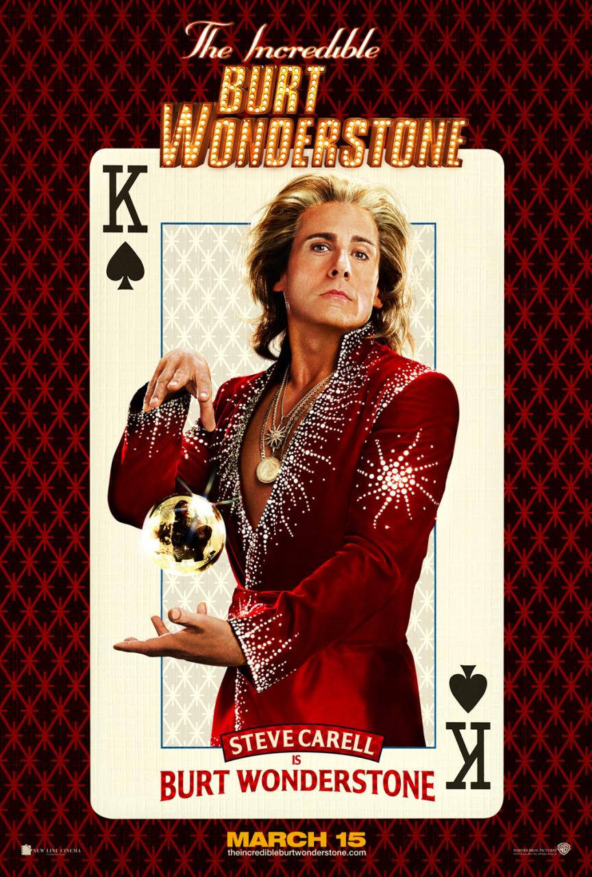 THE INCREDIBLE BURT WONDERSTONE Four Character Posters