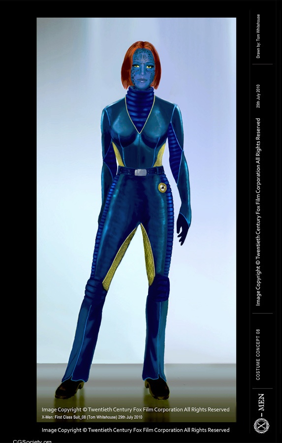 X-Men: First Class Mystique Costume Concept 2 X-Men: First Class Mystique Costume Concept 2