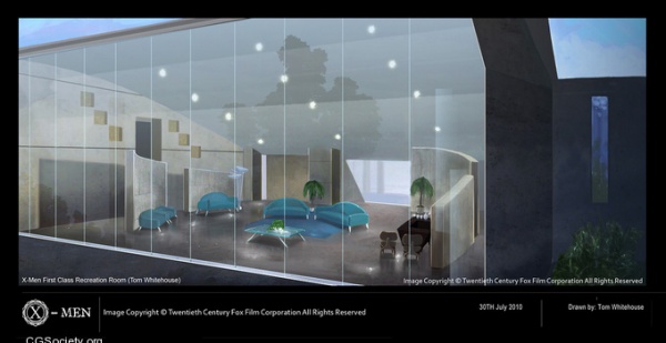 X-Men: First Class Recreation Room Concept Art X-Men: First Class Recreation Room Concept Art