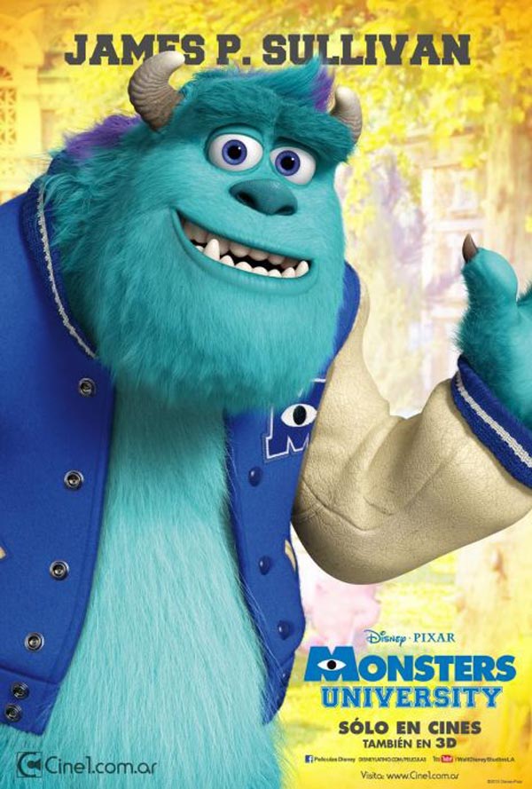 Monsters University James P. Sullivan Poster