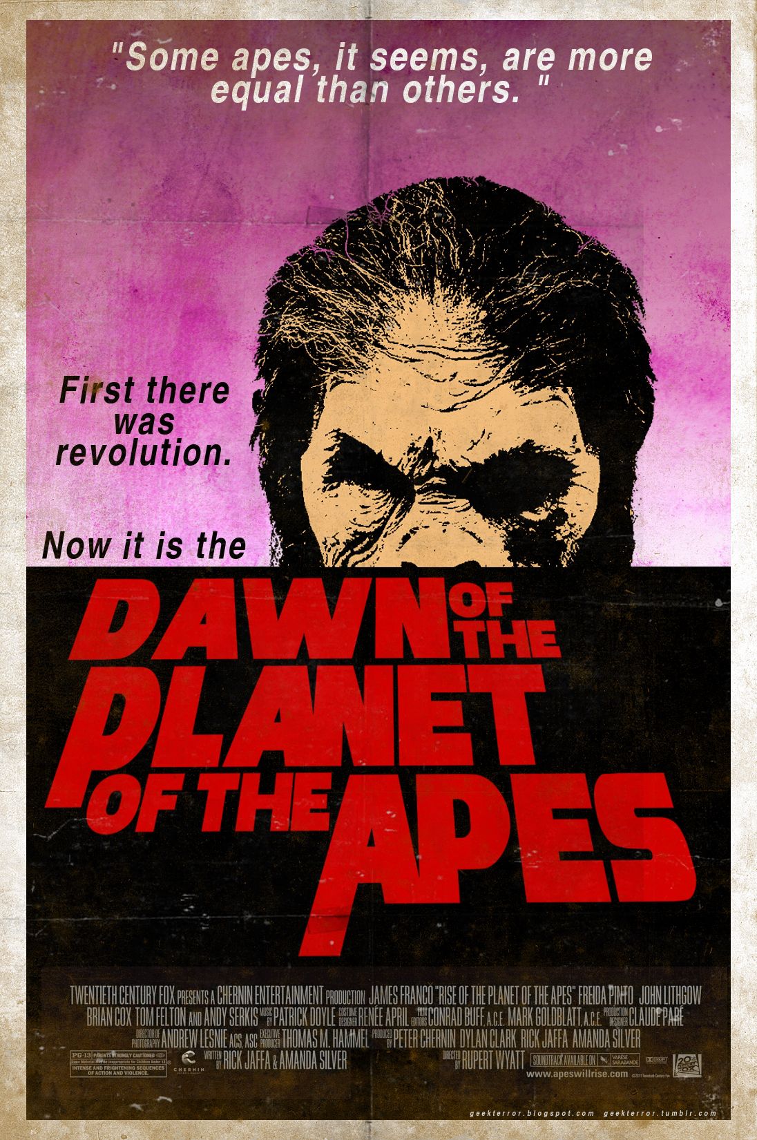 Dawn of the Planet of the Apes poster