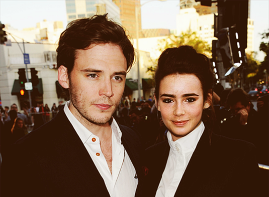 Lily Collins and Sam Claflin 