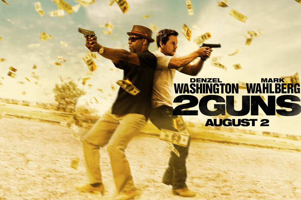 2 Guns Quad Poster