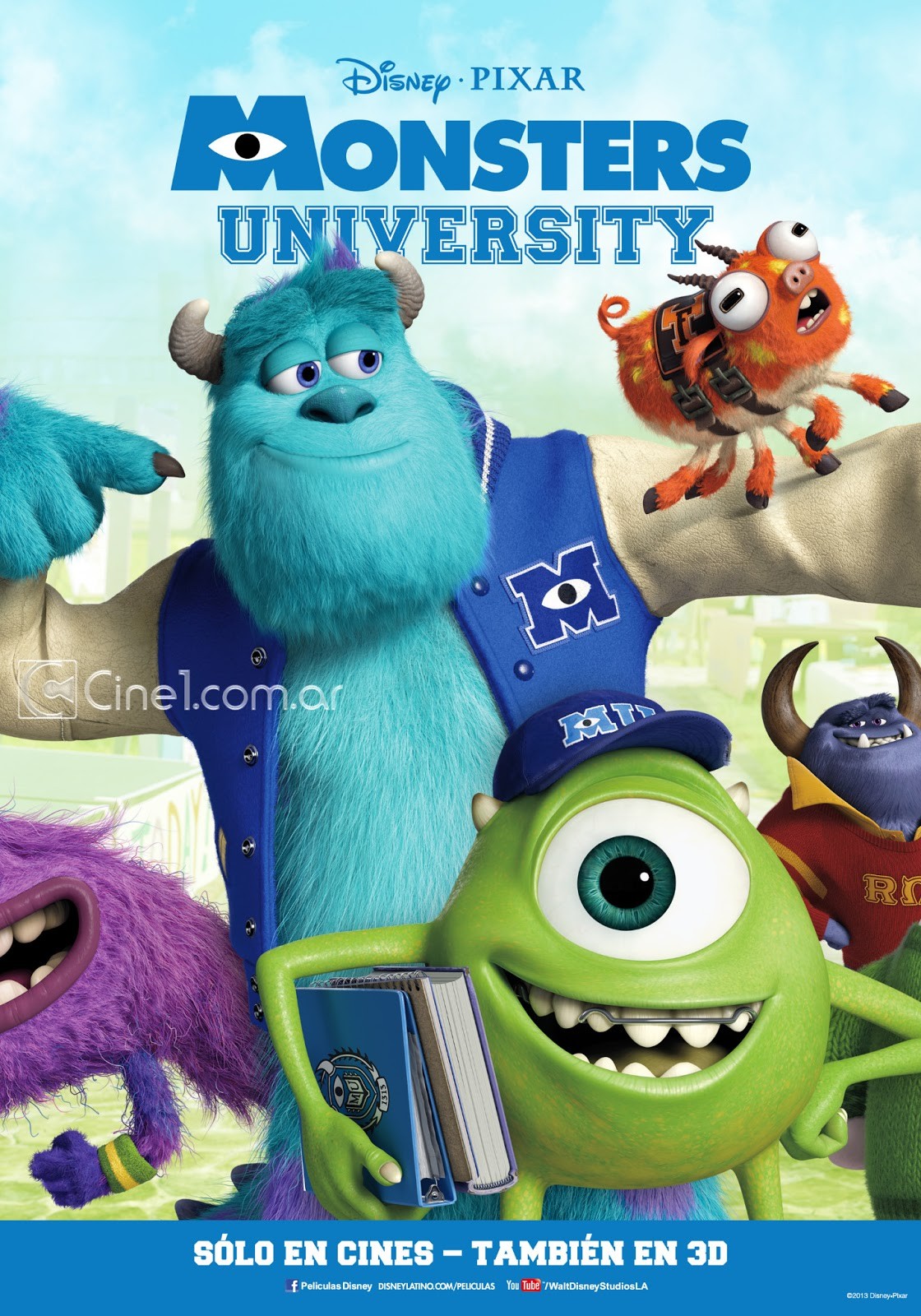 MONSTERS UNIVERSITY International Poster 01