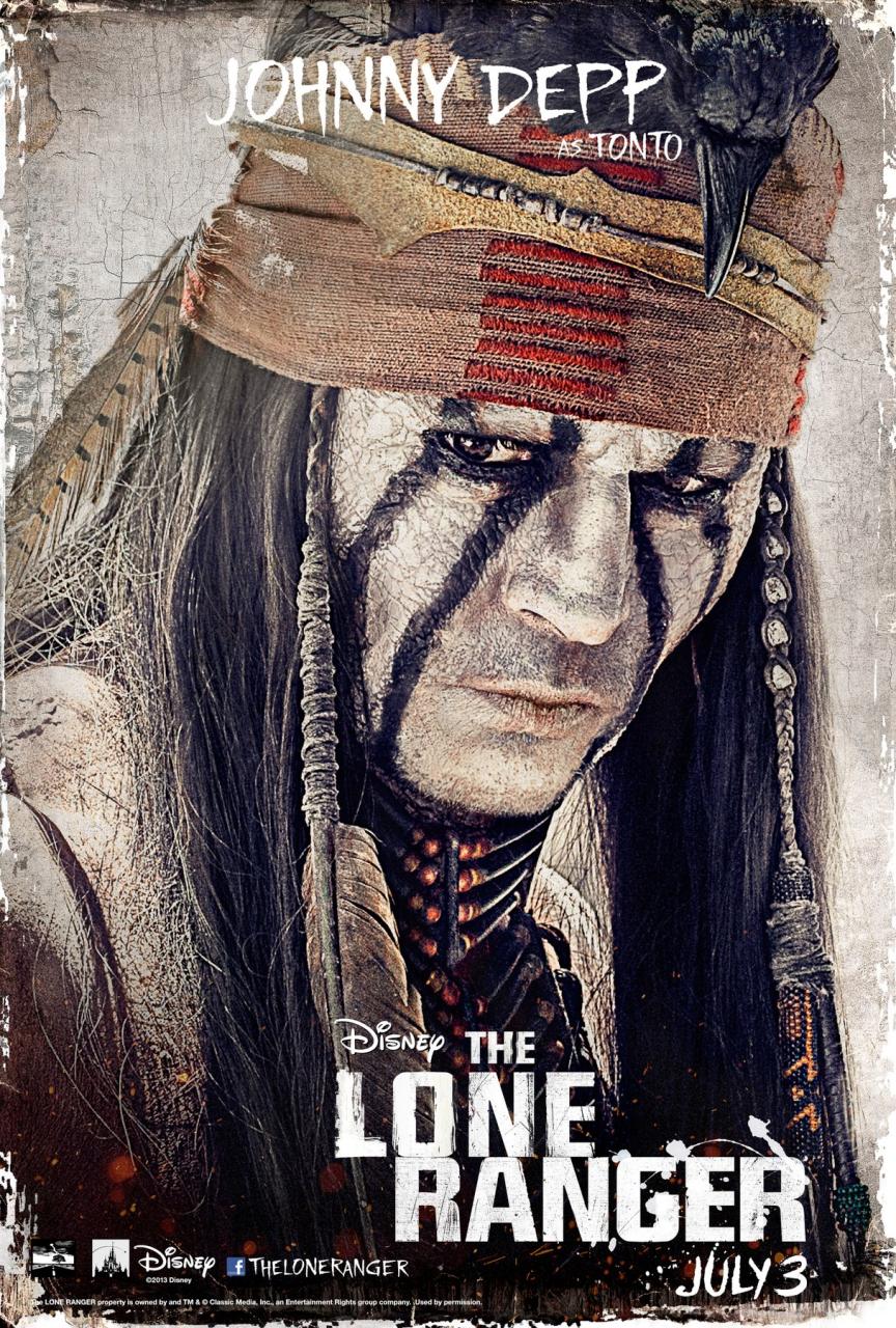 THE LONE RANGER Johnny Depp Poster