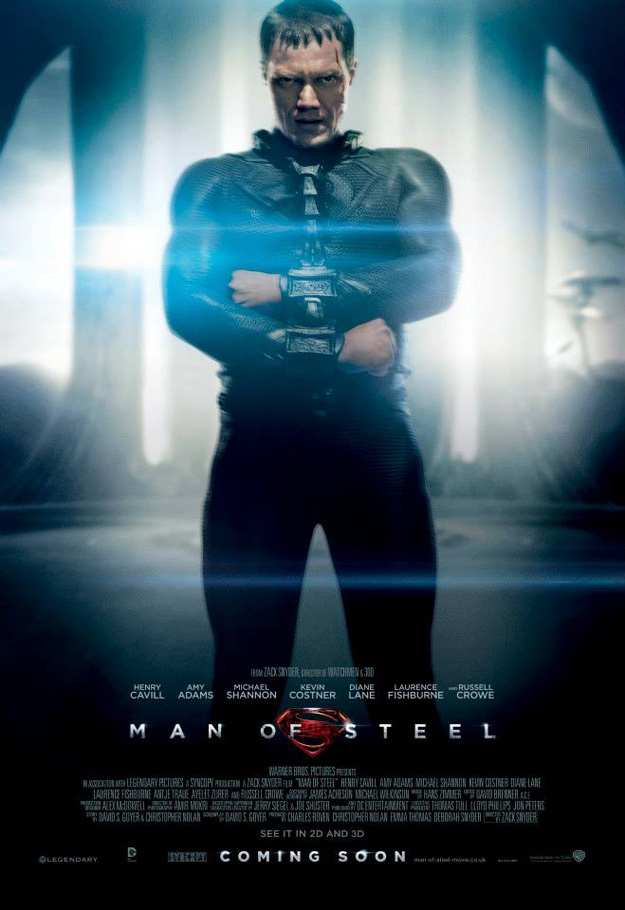 MAN OF STEEL Character Poster Michael Shannon As General Zod