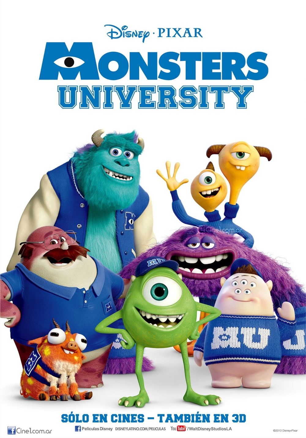 MONSTERS UNIVERSITY Poster 01