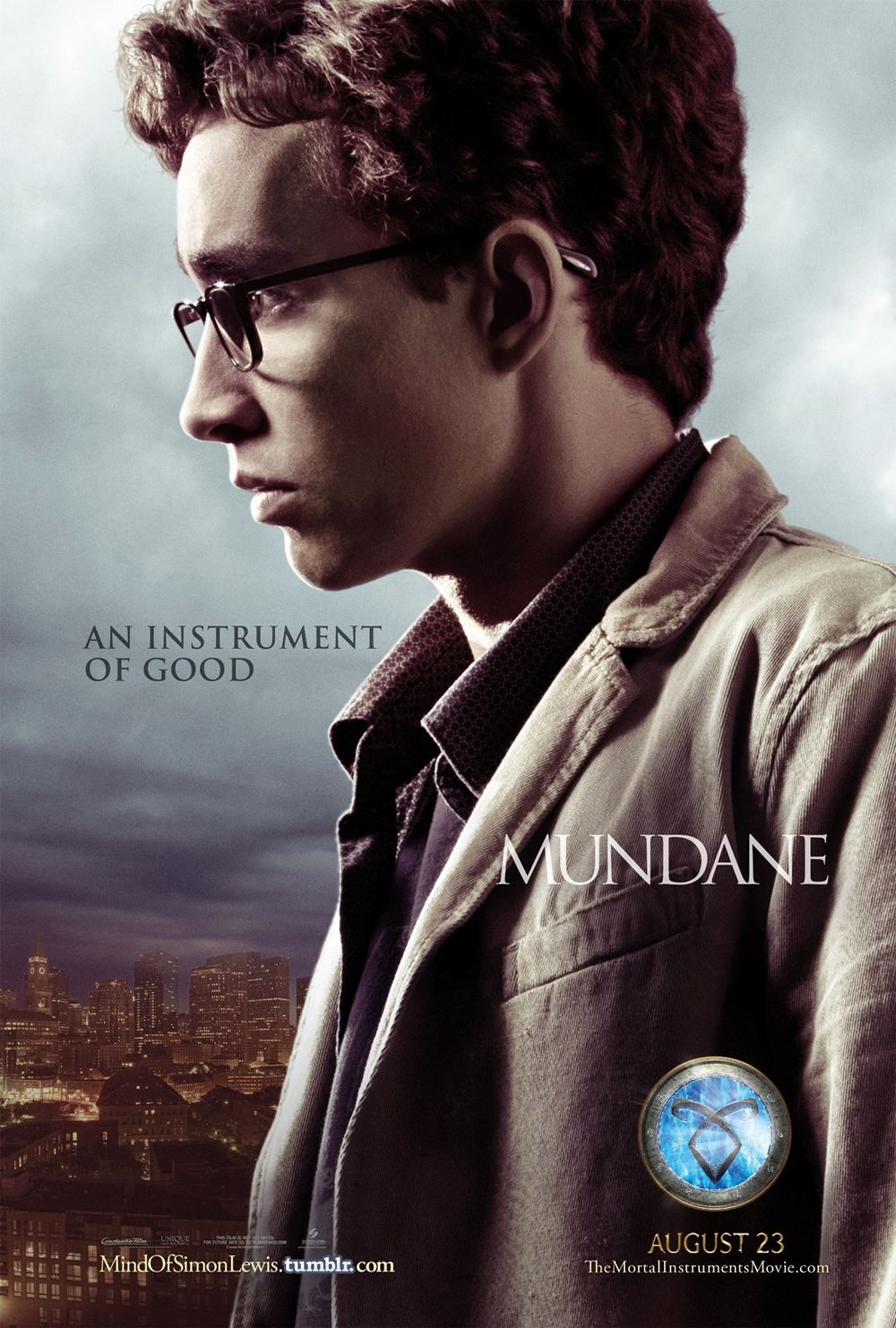 The Mortal Instruments City of Bones Simon Poster