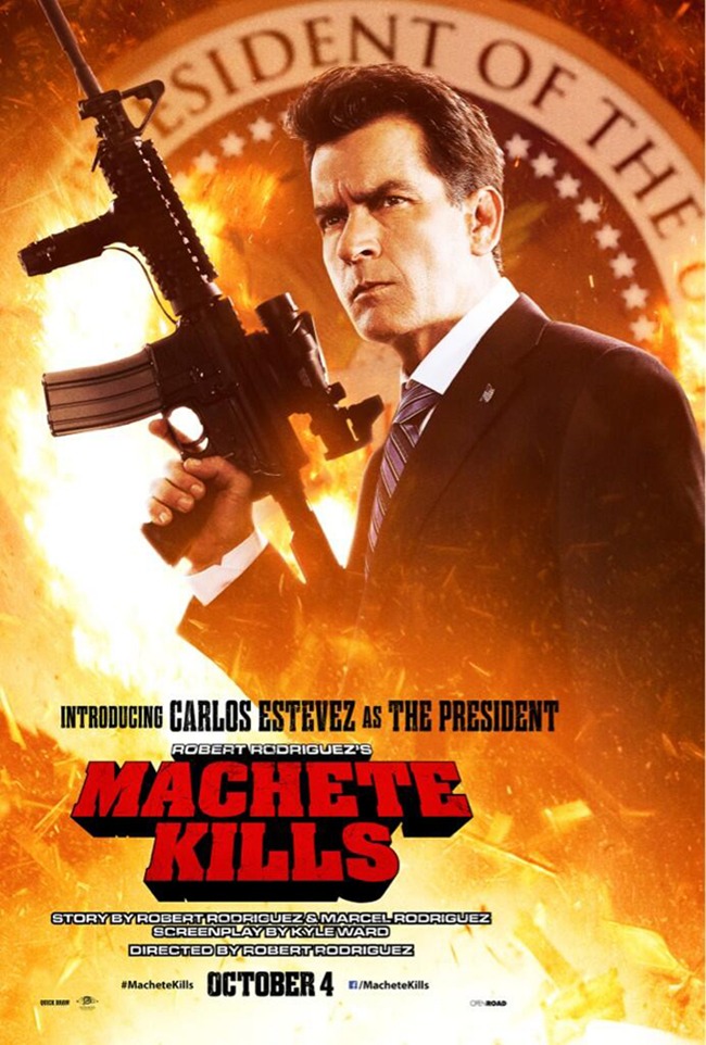 Machete Kills Poster Charlie Sheen