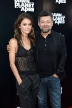 DAWN OF THE PLANET OF THE APES Premiere in New York City - Keri Russell and Andy Serkis