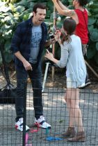 SLEEPING WITH OTHER PEOPLE Set Photos -  Alison Brie and Jason Sudeikis