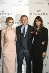 SPECTRE Premiere at Grand Rex Cinema in Paris - Léa Seydoux, Monica Bellucci, DAniel Craig, Christoph Waltz