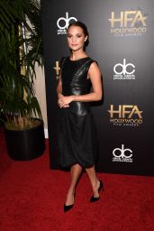 Alicia Vikander on Red Carpet - 19th Annual Hollywood Film Awards in Beverly Hills