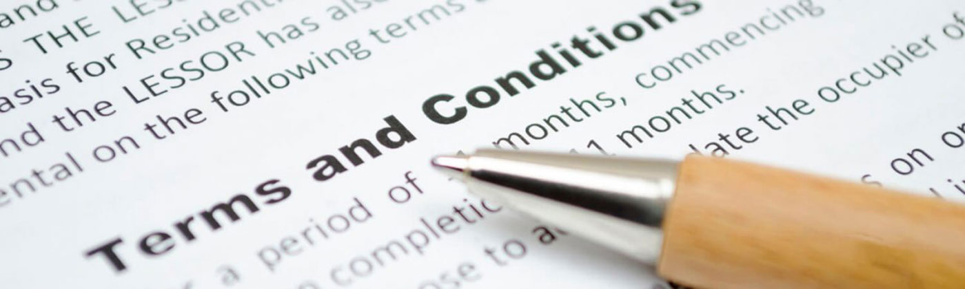 terms and conditions banner