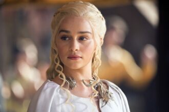 Emilia Clarke as Daenerys Targaryen in Game Of Thrones