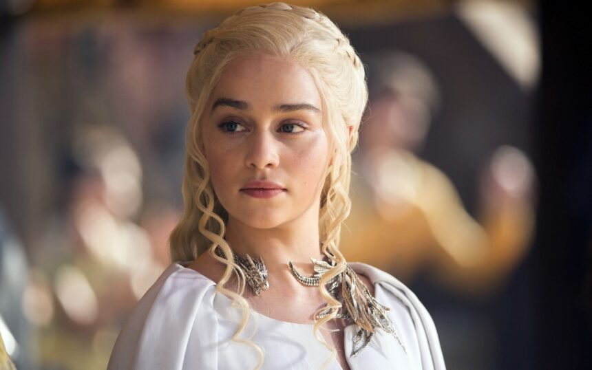 Emilia Clarke as Daenerys Targaryen in Game Of Thrones