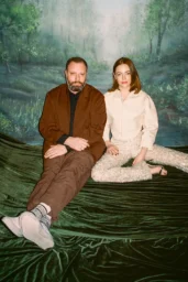 Yorgos Lanthimos and Emma Stone