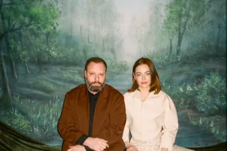 Yorgos Lanthimos and Emma Stone