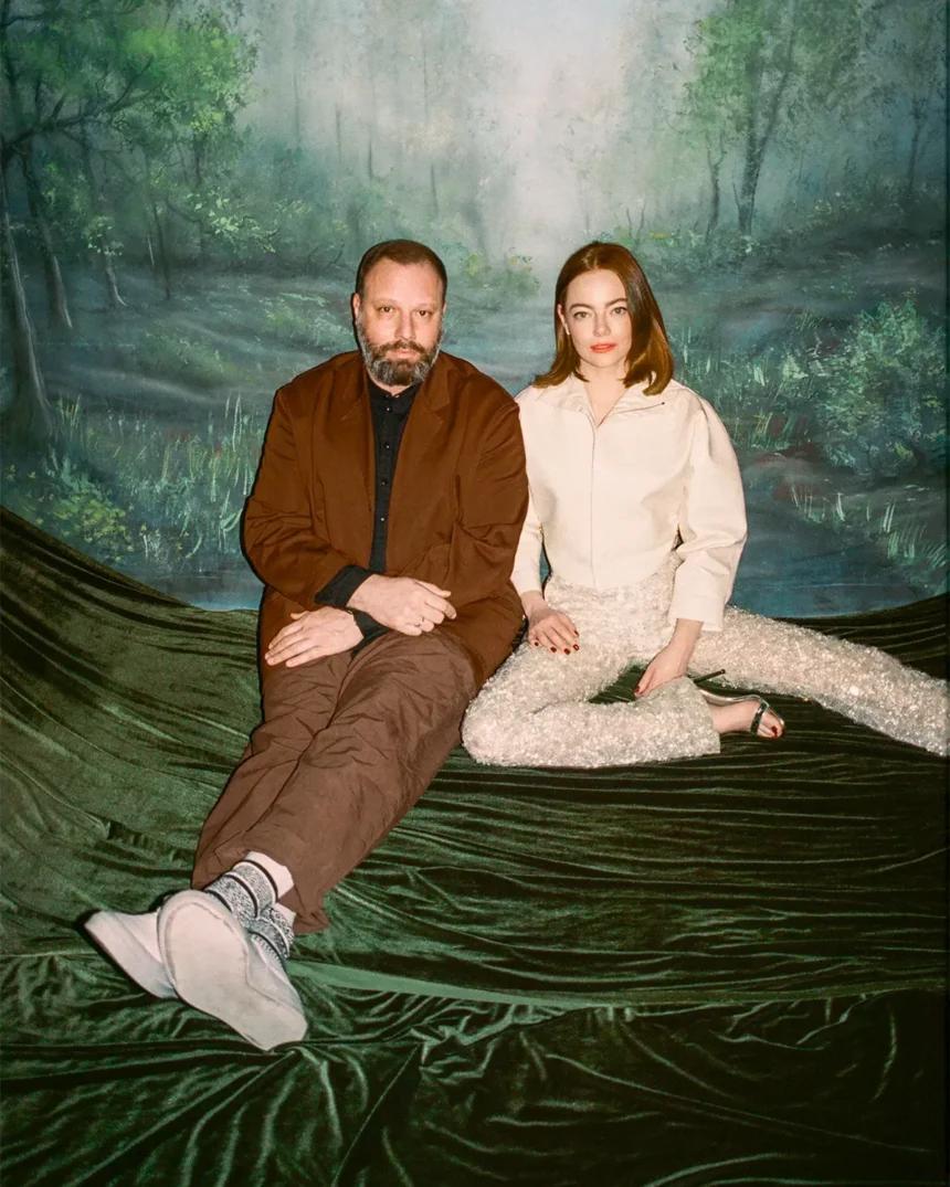 Yorgos Lanthimos and Emma Stone
