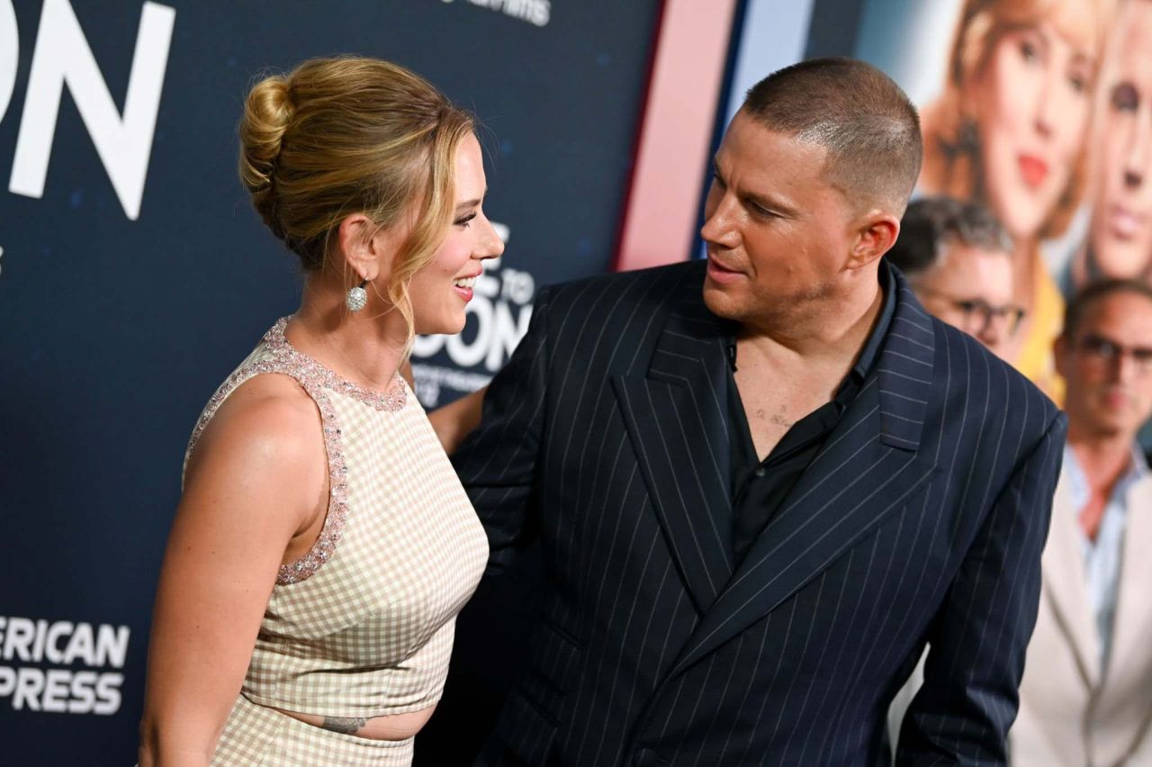 Scarlett Johansson and Channing Tatum at Fly Me To The Moon premiere