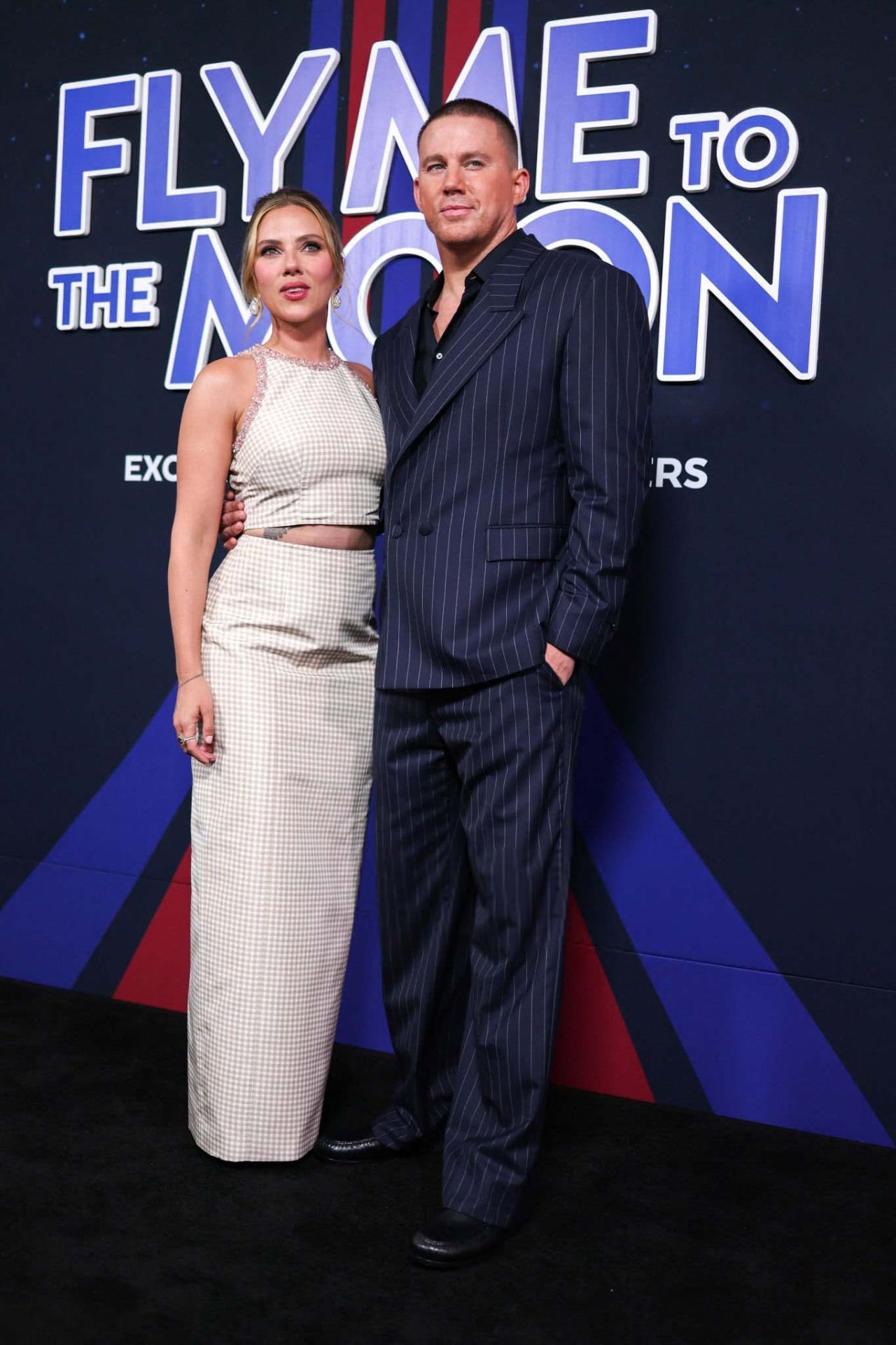 Scarlett Johansson and Channing Tatum at Fly Me To The Moon premiere