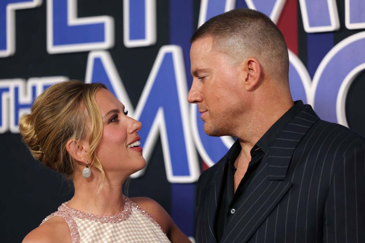 Scarlett Johansson and Channing Tatum at Fly Me To The Moon premiere