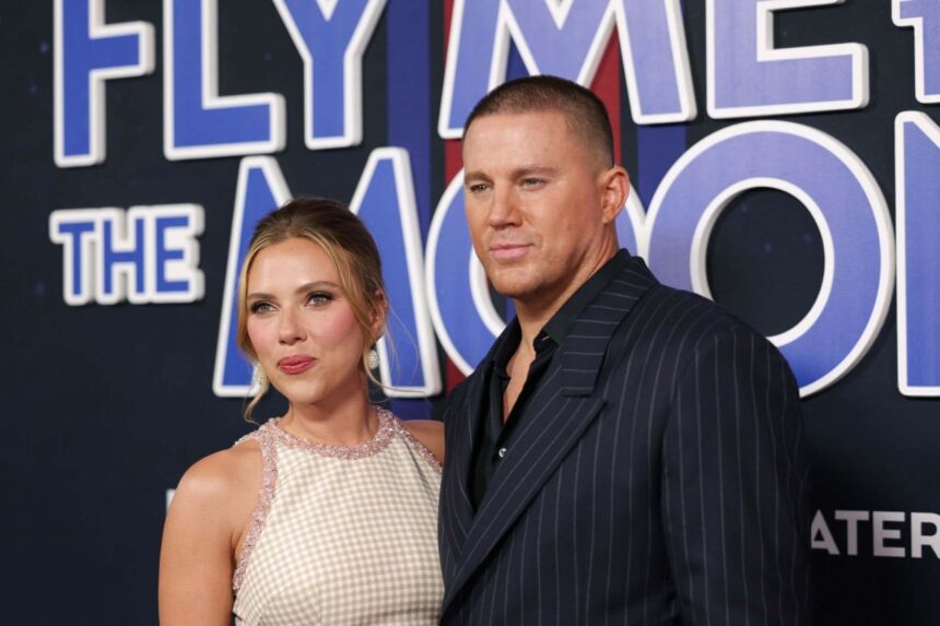 Scarlett Johansson and Channing Tatum at Fly Me To The Moon premiere