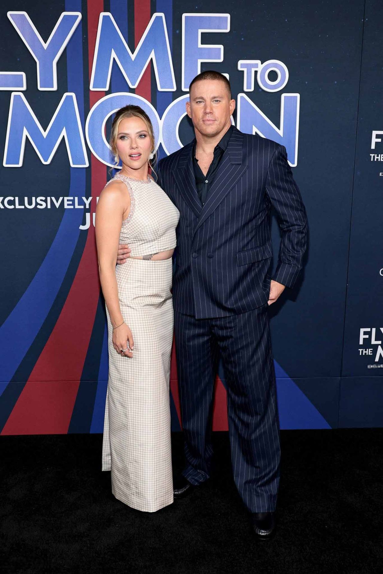 Scarlett Johansson and Channing Tatum at Fly Me To The Moon premiere