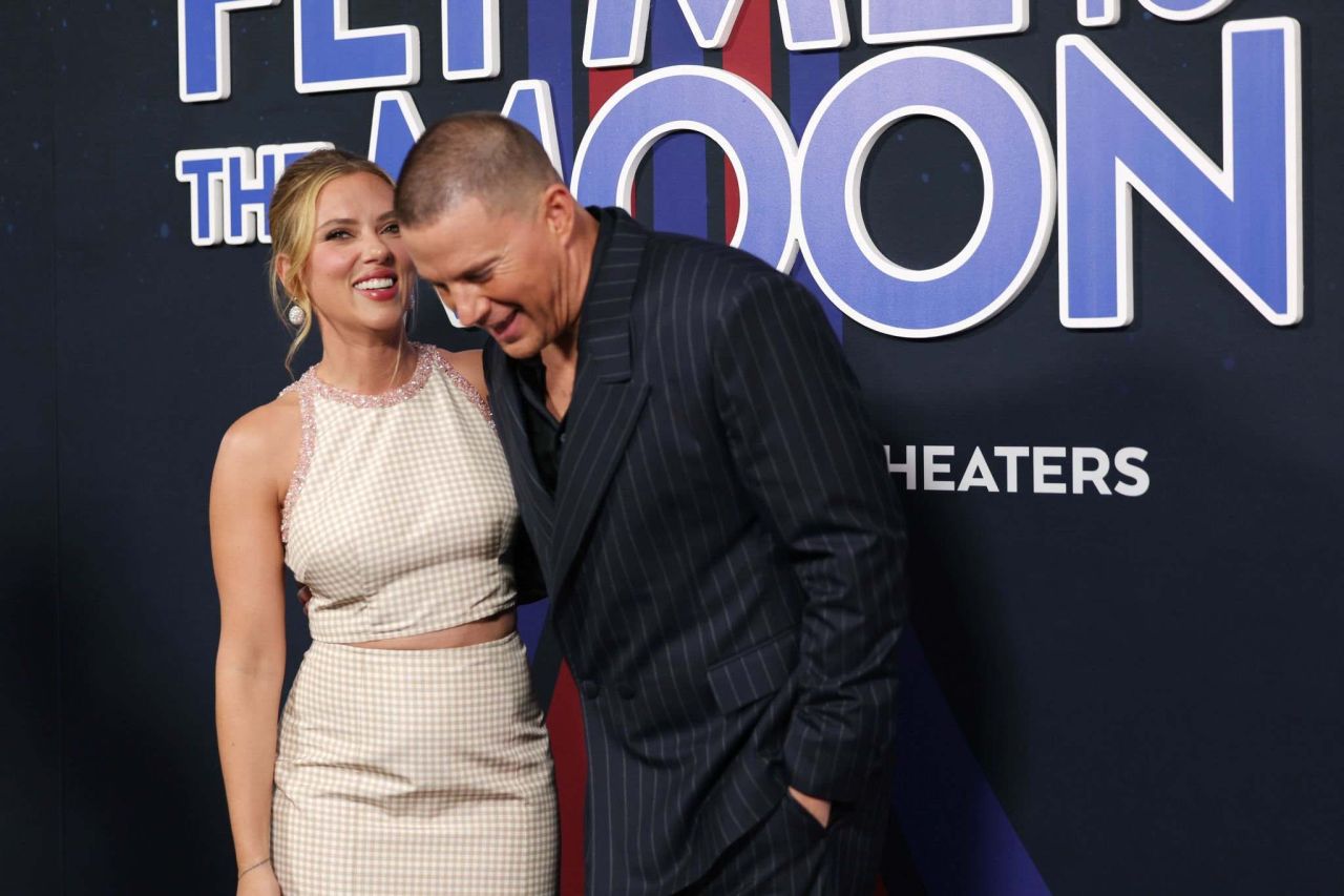 Scarlett Johansson and Channing Tatum at Fly Me To The Moon premiere