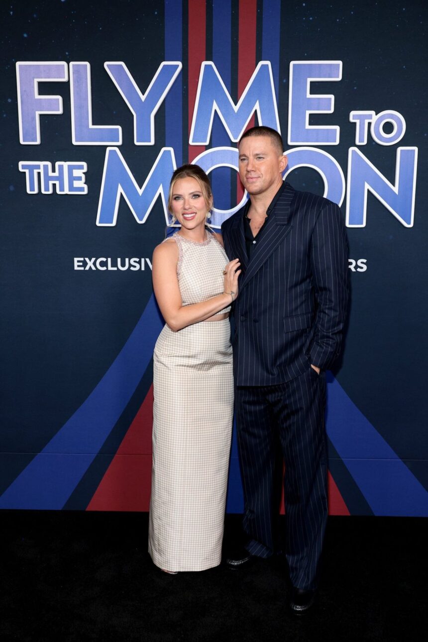 Scarlett Johansson and Channing Tatum at Fly Me To The Moon premiere