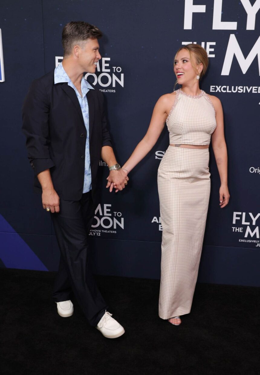Scarlett Johansson and Channing Tatum at Fly Me To The Moon premiere
