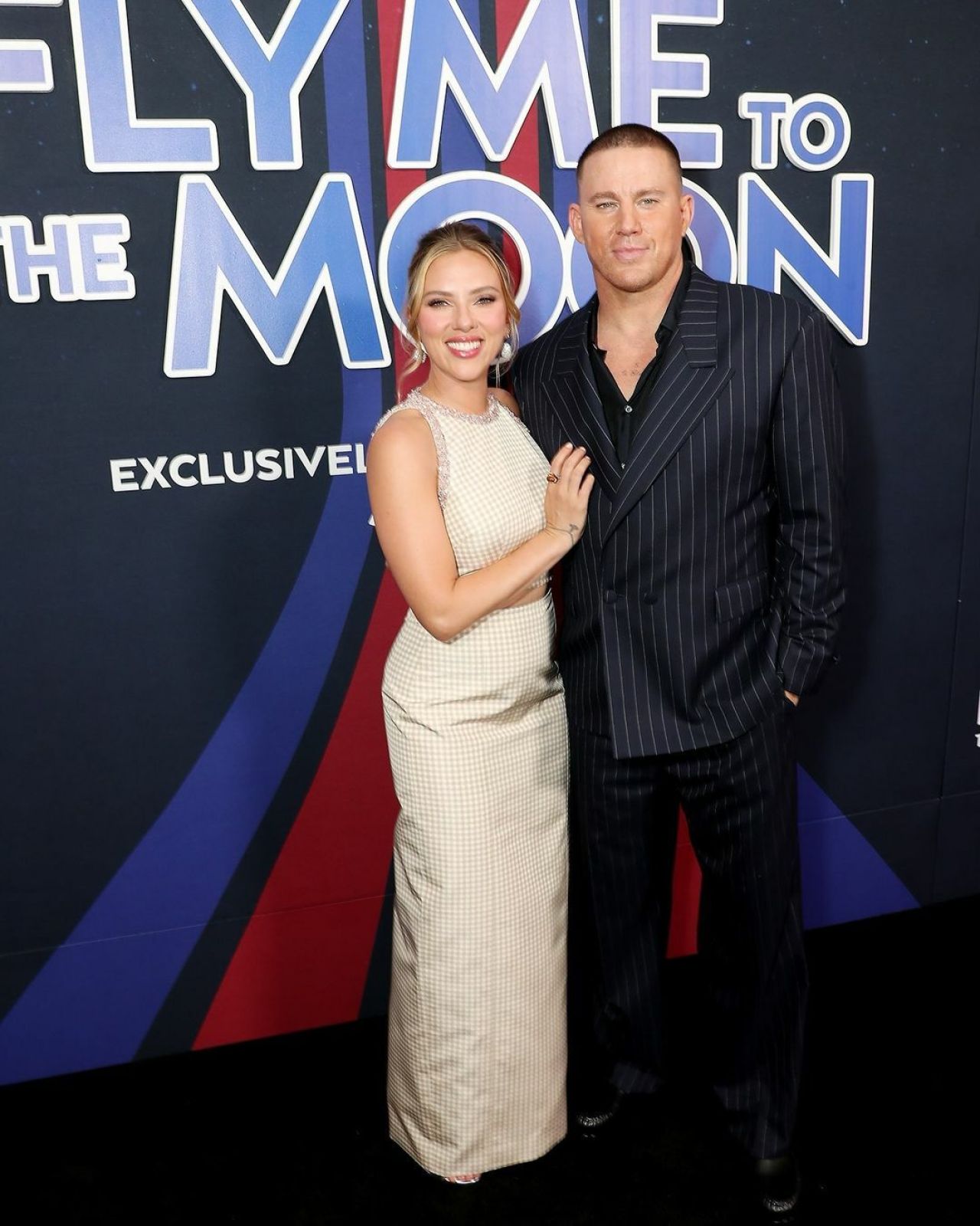 Scarlett Johansson and Channing Tatum at Fly Me To The Moon premiere