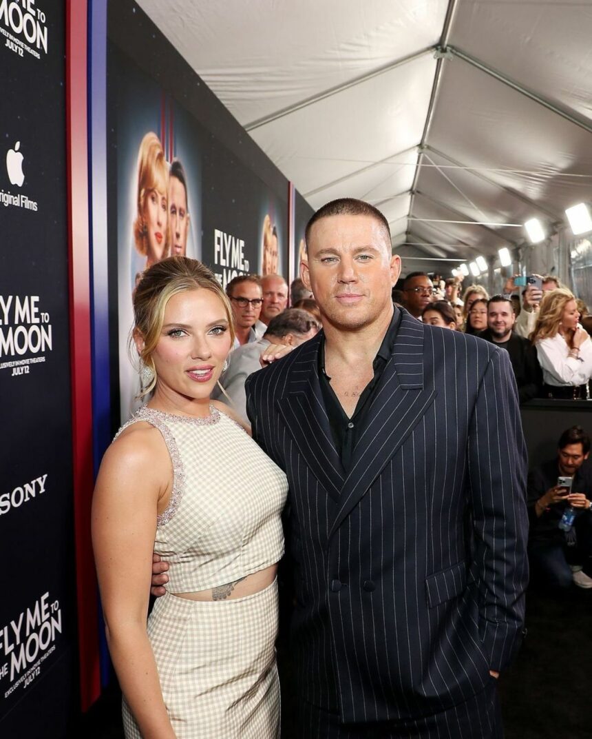 Scarlett Johansson and Channing Tatum at Fly Me To The Moon premiere
