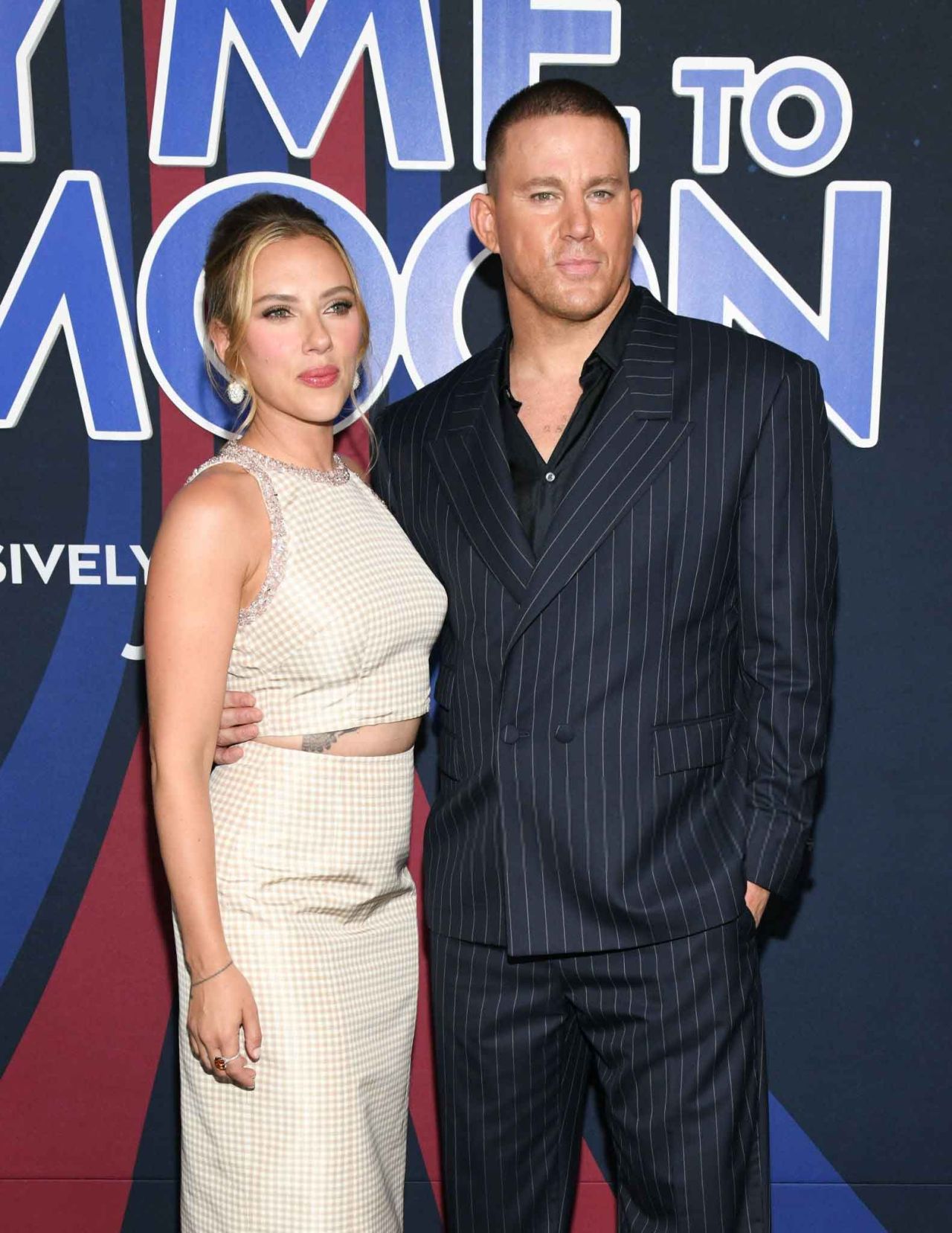 Scarlett Johansson and Channing Tatum at Fly Me To The Moon premiere
