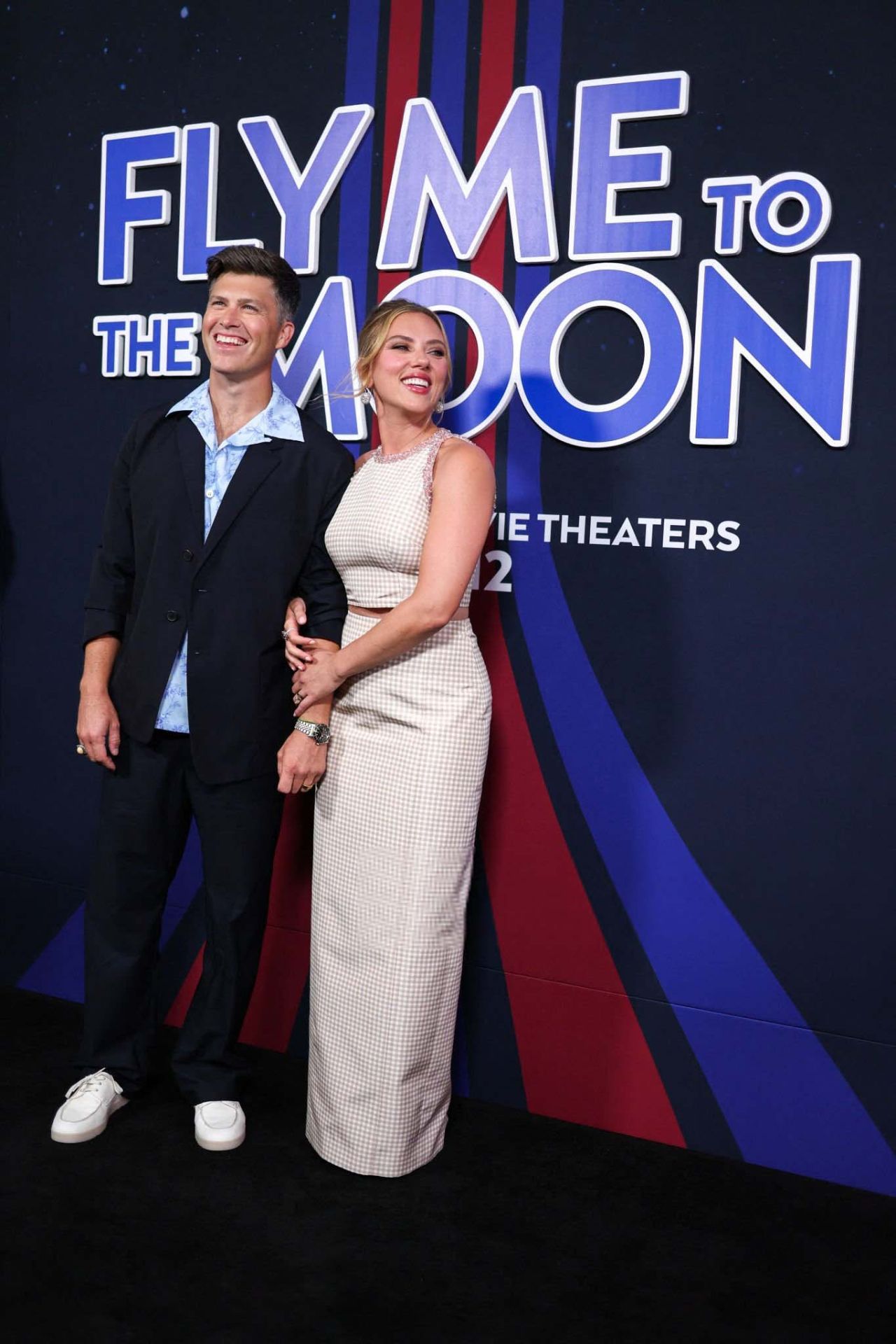 Scarlett Johansson and Channing Tatum at Fly Me To The Moon premiere