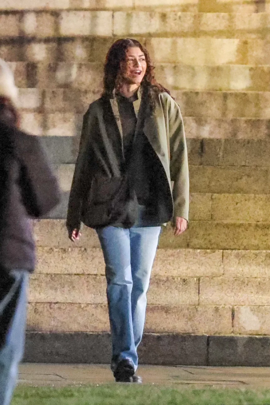 Zendaya and Robert Pattinson Share Laughs While Filming A24’s ‘The Drama’