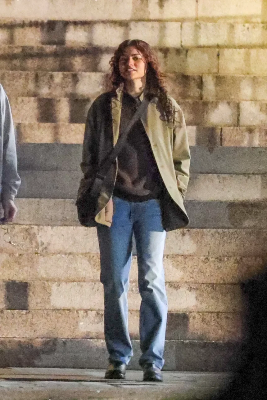 Zendaya and Robert Pattinson Share Laughs While Filming A24’s ‘The Drama’