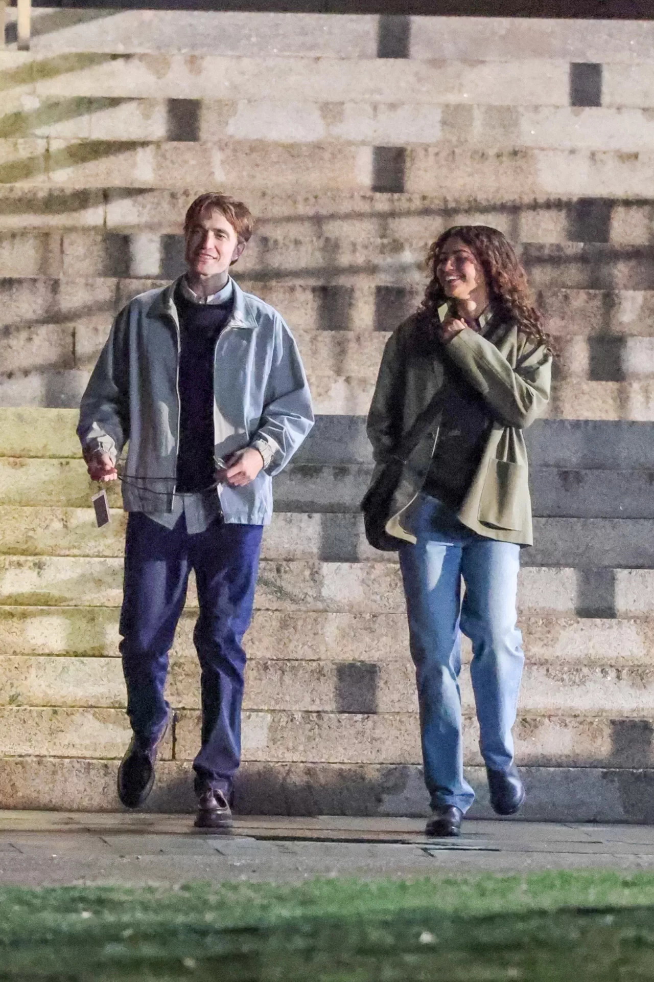 Zendaya and Robert Pattinson Share Laughs While Filming A24’s ‘The Drama’