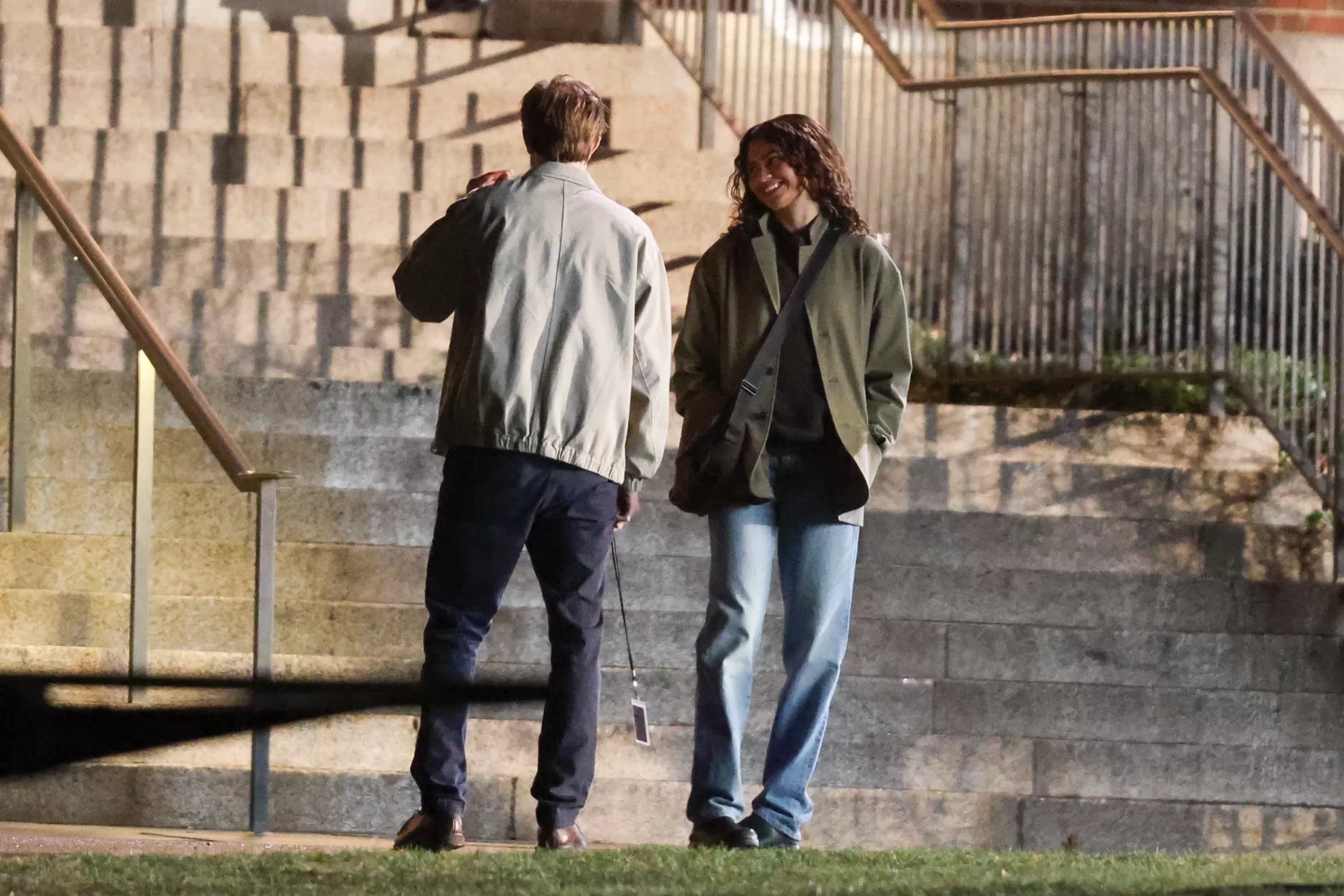 Zendaya and Robert Pattinson Share Laughs While Filming A24’s ‘The Drama’