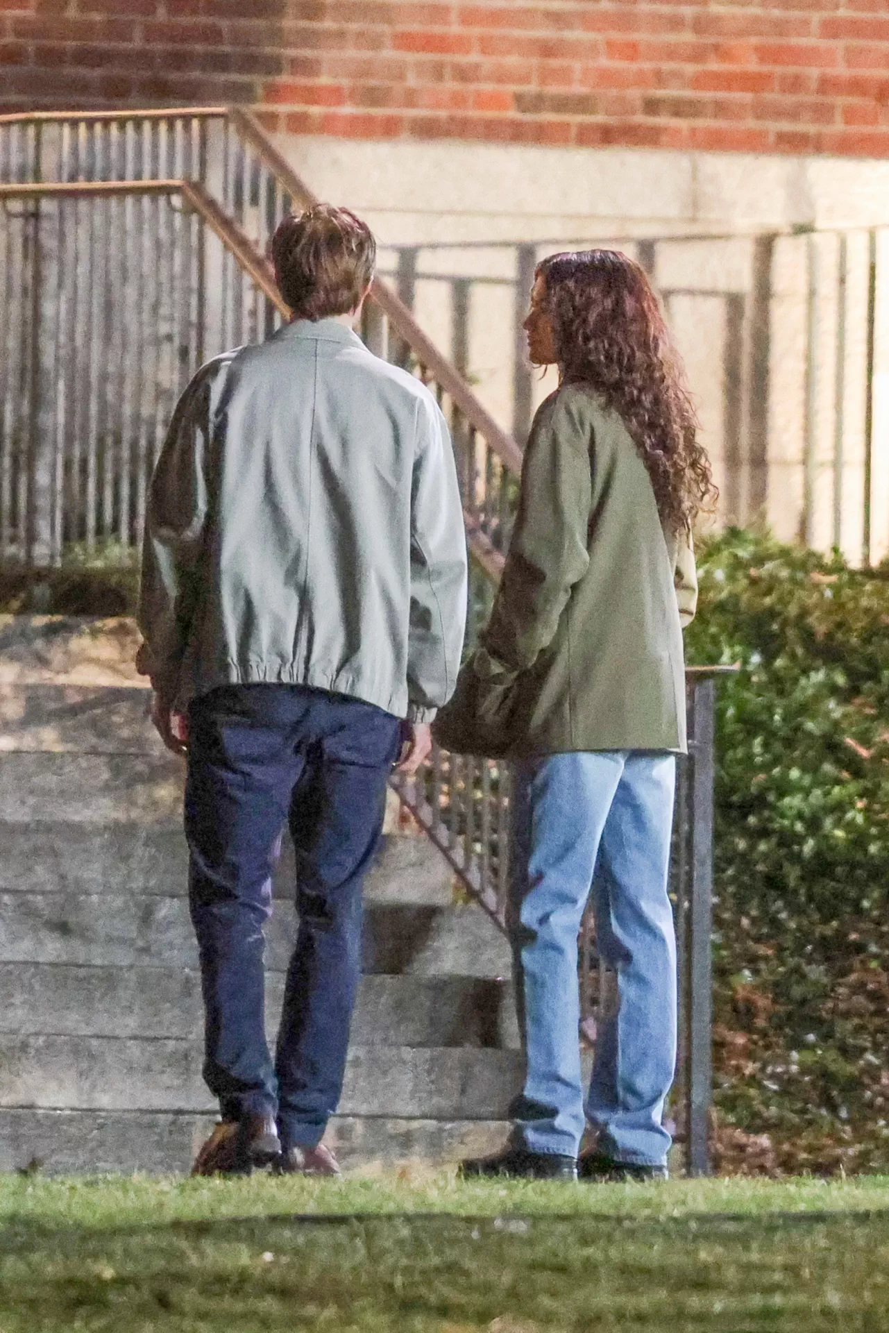 Zendaya and Robert Pattinson Share Laughs While Filming A24’s ‘The Drama’