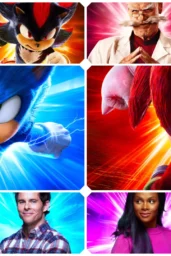 Sonic the Hedgehog character posters
