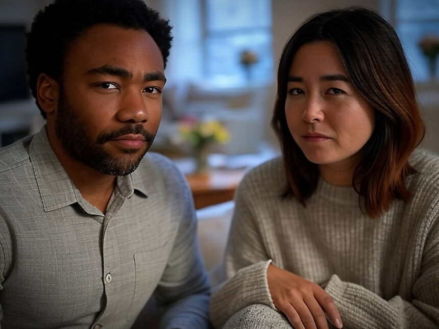 Donald Glover and Maya Erskine