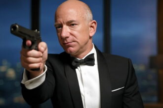 Jeff Bezos as James Bond v remove