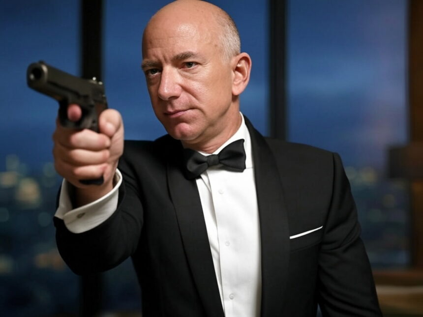 Jeff Bezos as James Bond v remove