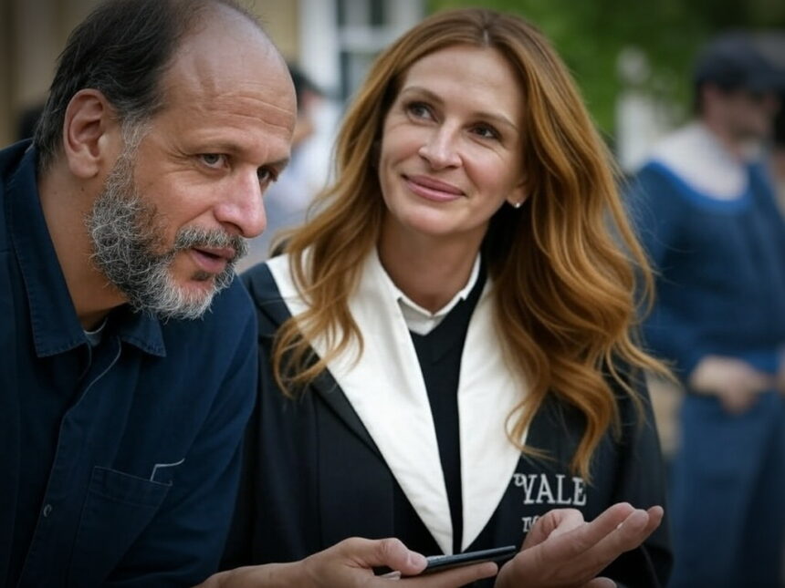 Luca Guadagnino and Julia Roberts