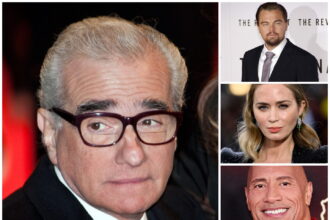 Martin Scorsese Leonardo DiCaprio Dwayne Johnson and Emily Blunt