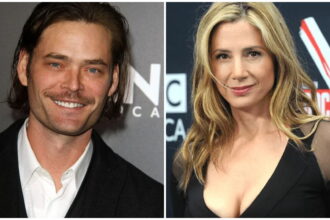 Chris Backus and Mira Sorvino