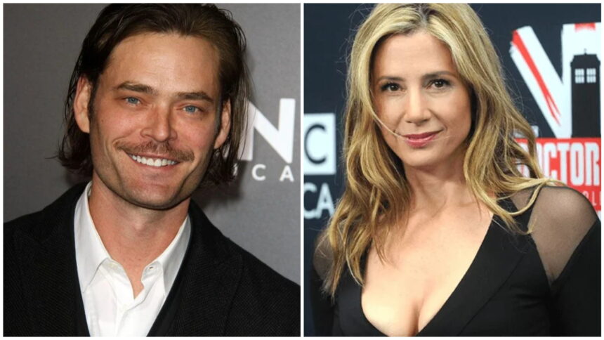 Chris Backus and Mira Sorvino
